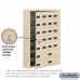 Salsbury Cell Phone Storage Locker - with Front Access Panel - 7 Door High Unit (5 Inch Deep Compartments) - 20 A Doors (19 usable) and 4 B Doors - Sandstone - Surface Mounted - Resettable Combination Locks